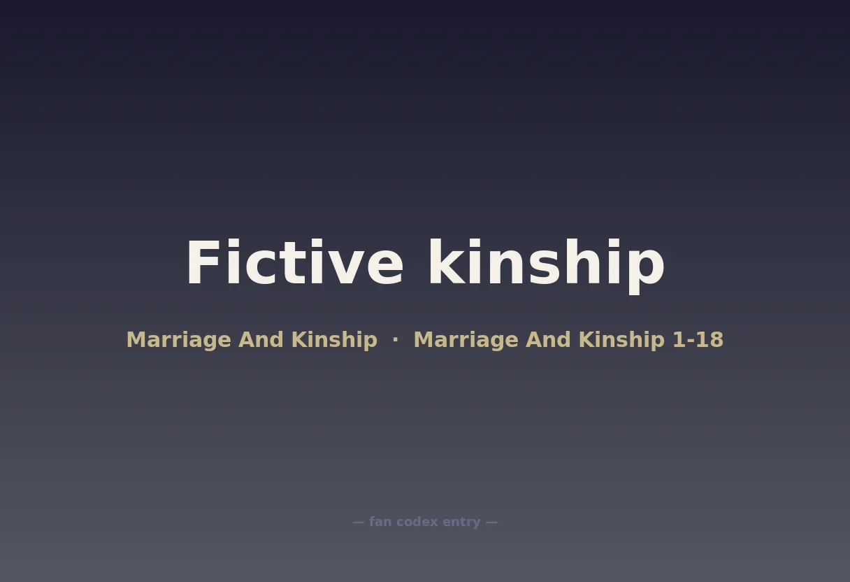 Fictive kinship